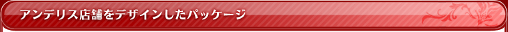 アンデリス店舗をデザインしたパッケージ