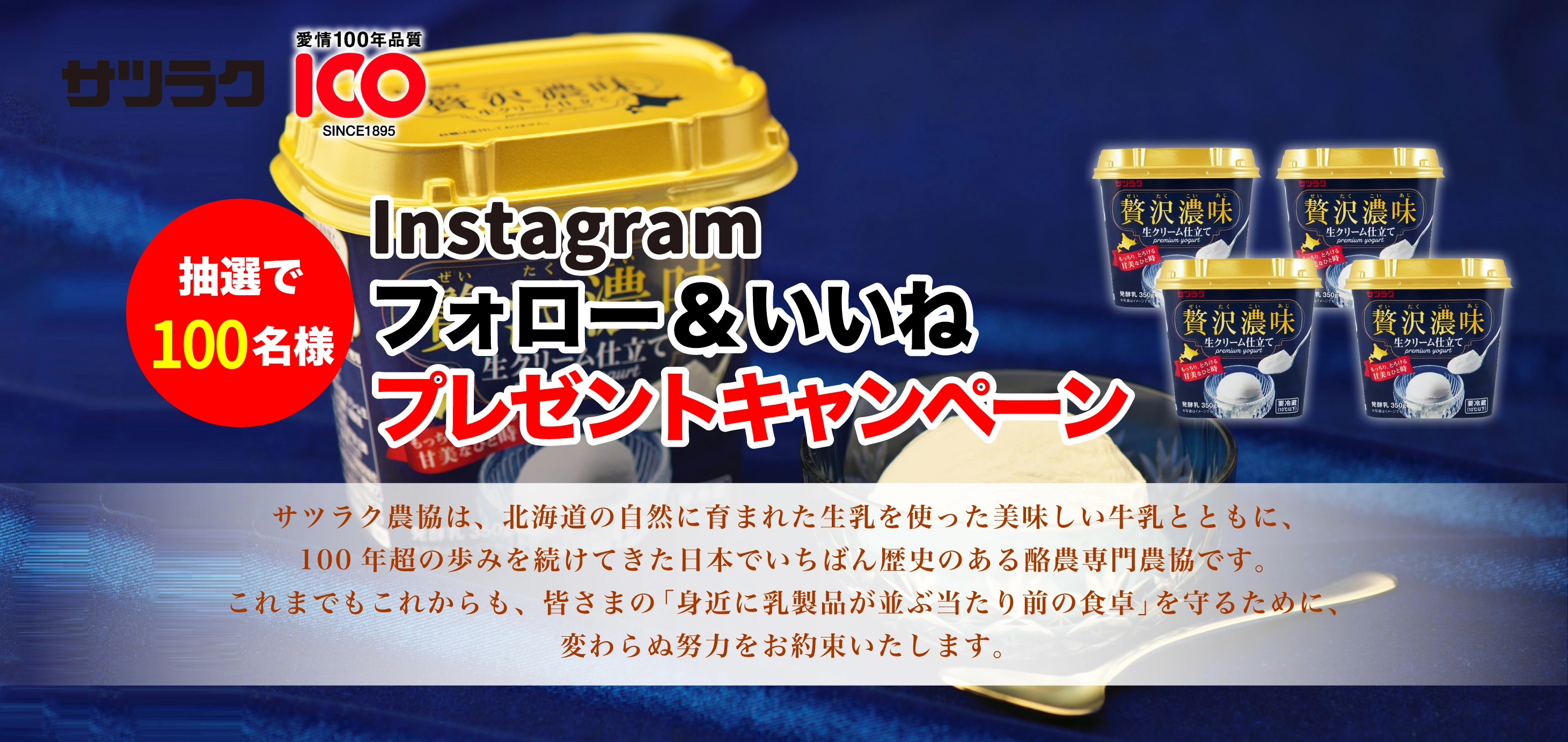 Instagram フォロー&いいね プレゼントキャンペーン